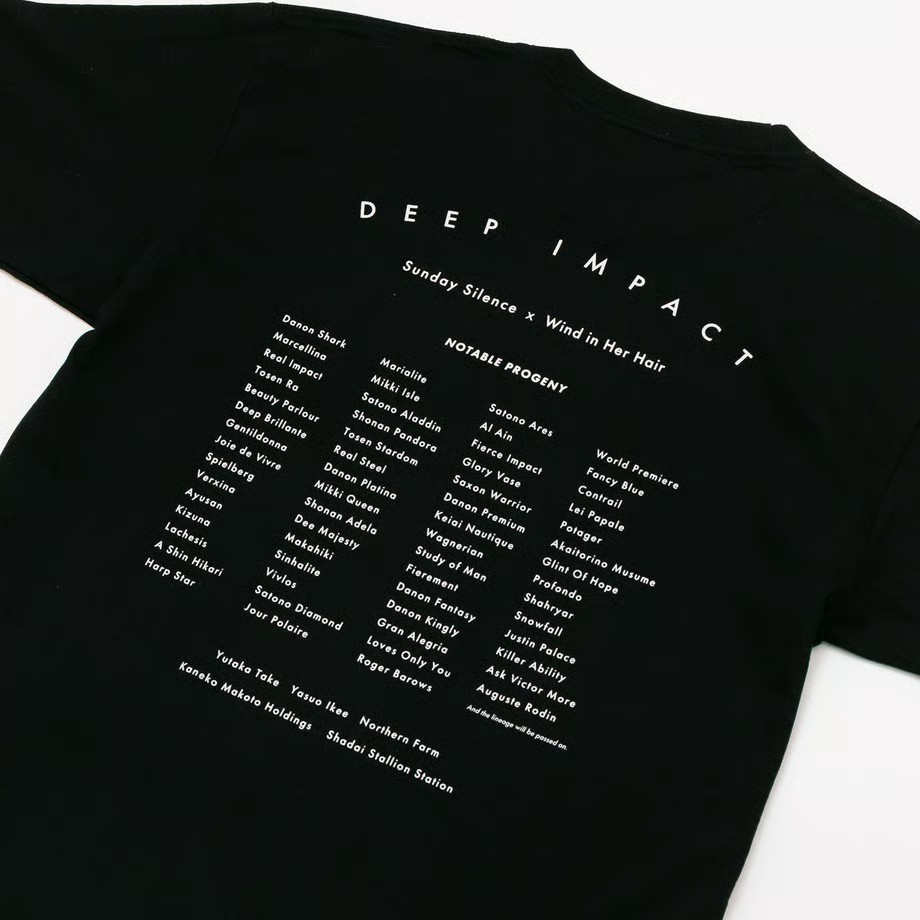 ディープインパクト TシャツC 黒 Lサイズ