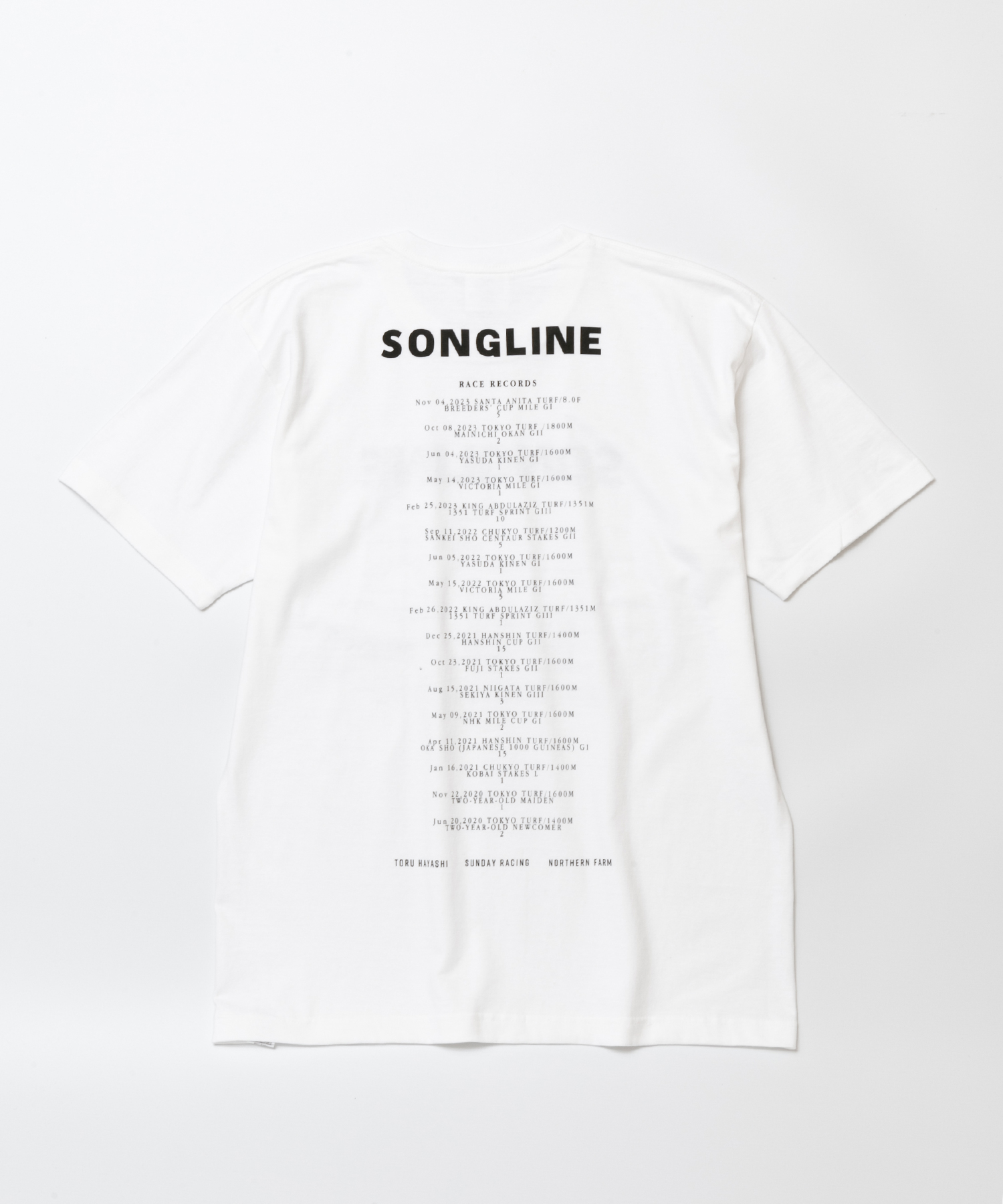 ソングライン TシャツB 白 Mサイズ