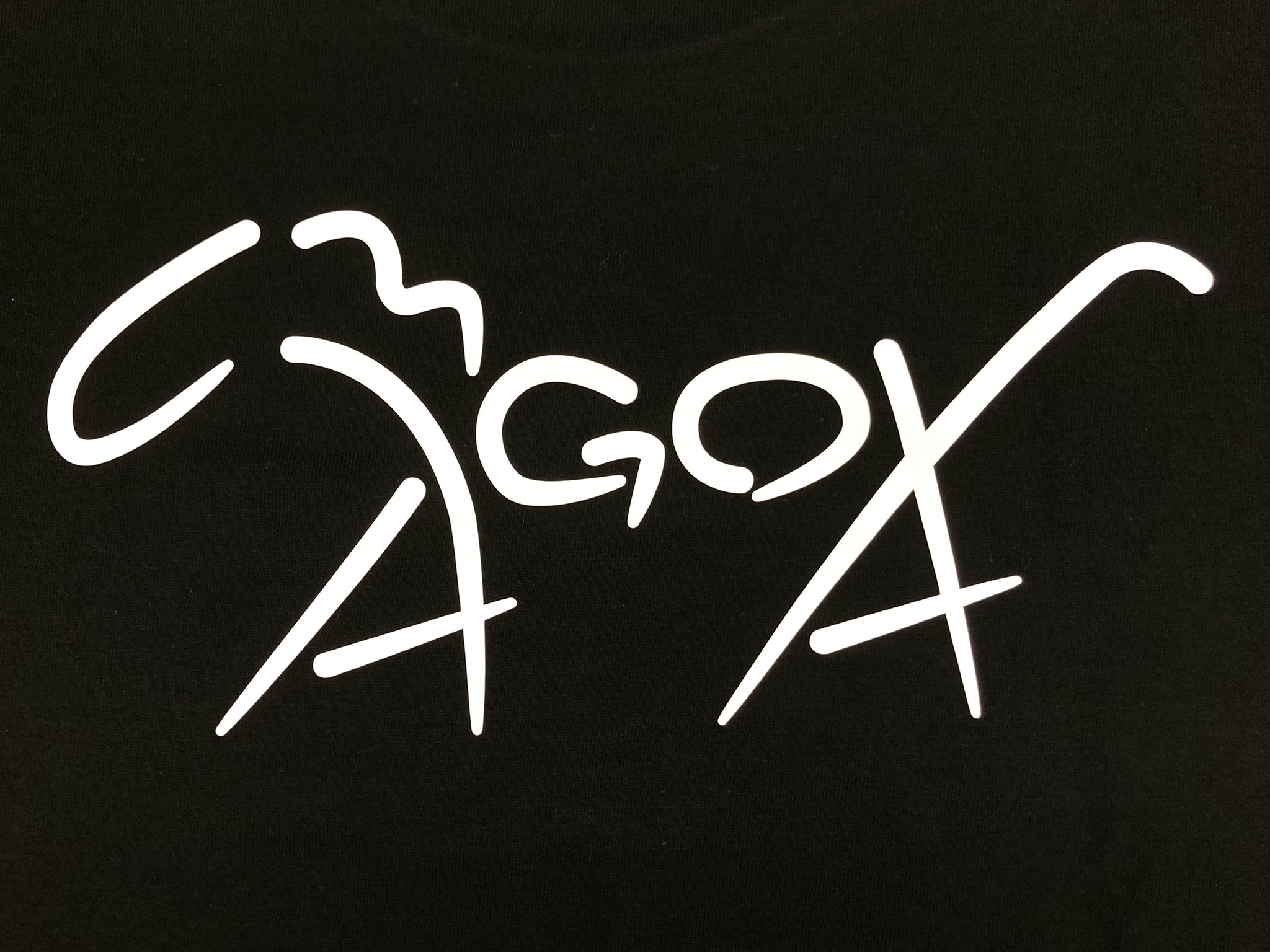 馬小屋デザインロゴ 馬小屋オリジナルTシャツ Mサイズ ブラック バックプリント