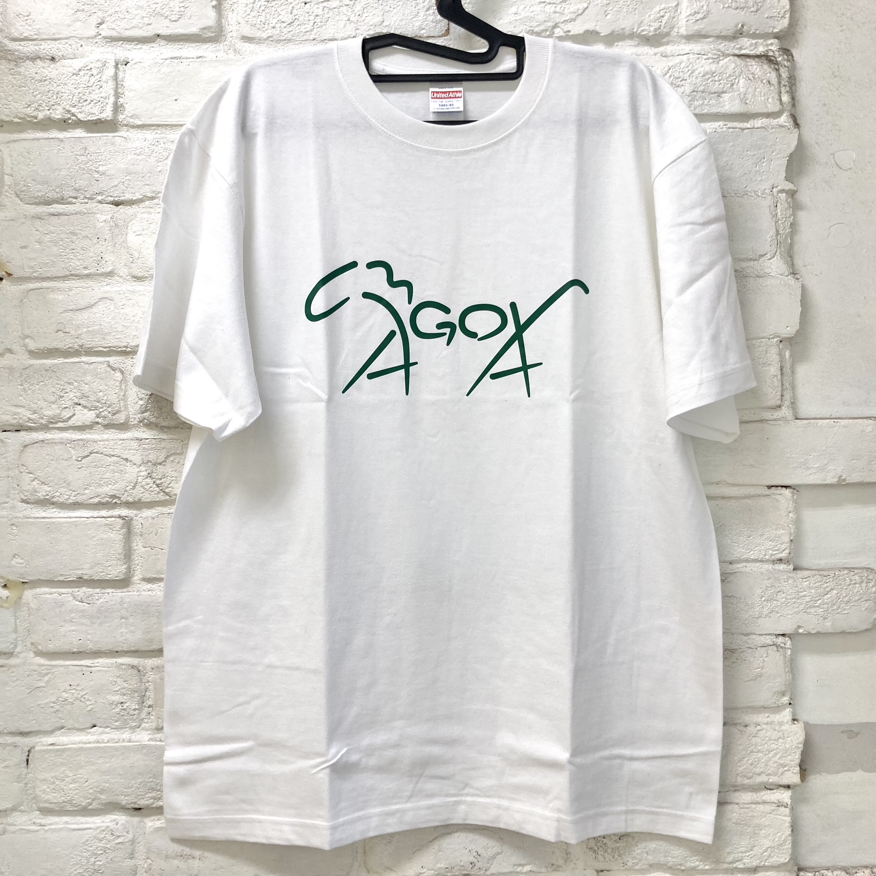 馬小屋デザインロゴ 馬小屋Tシャツ2023 Mサイズ ホワイト フロントプリント