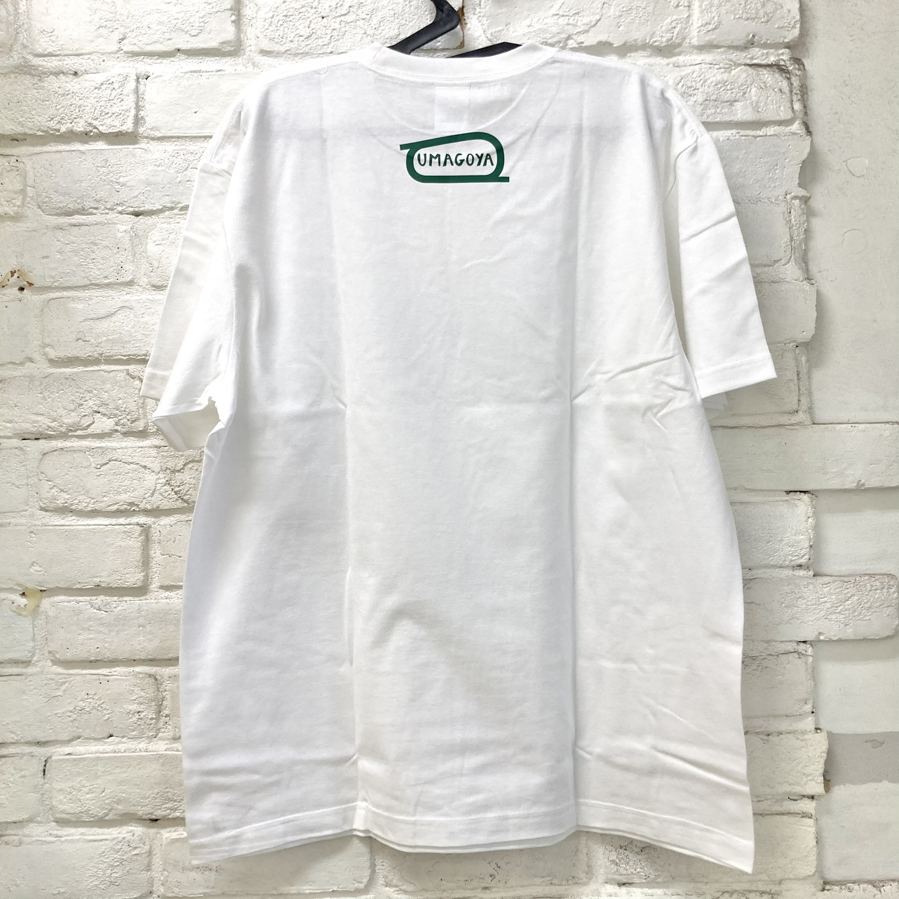 馬小屋デザインロゴ 馬小屋Tシャツ2023 Mサイズ ホワイト フロントプリント