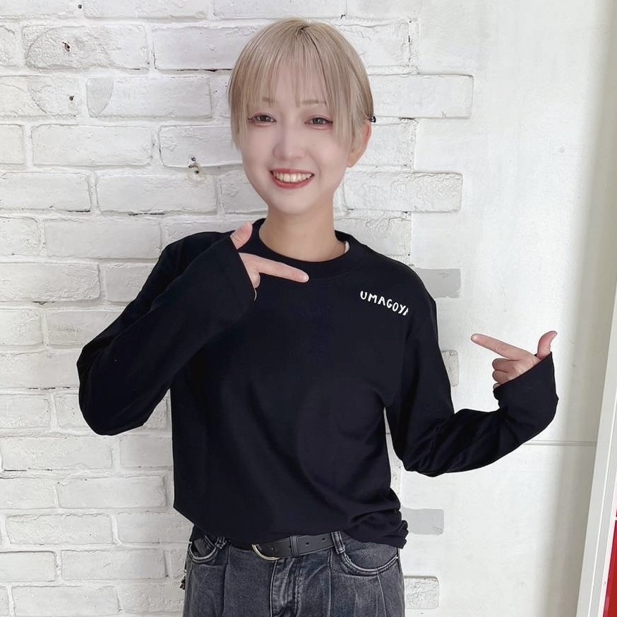 馬小屋デザインロゴ 馬小屋ロンT 2024 Mサイズ ブラック バックプリント