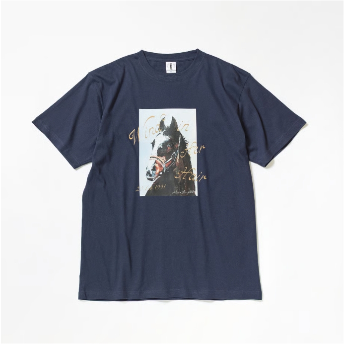 ウインドインハーヘア グラフィカルTシャツ Aタイプ ネイビー Lサイズ