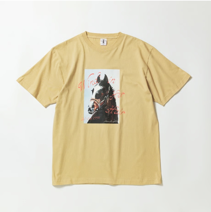 ウインドインハーヘア グラフィカルTシャツ Aタイプ ベージュ Mサイズ