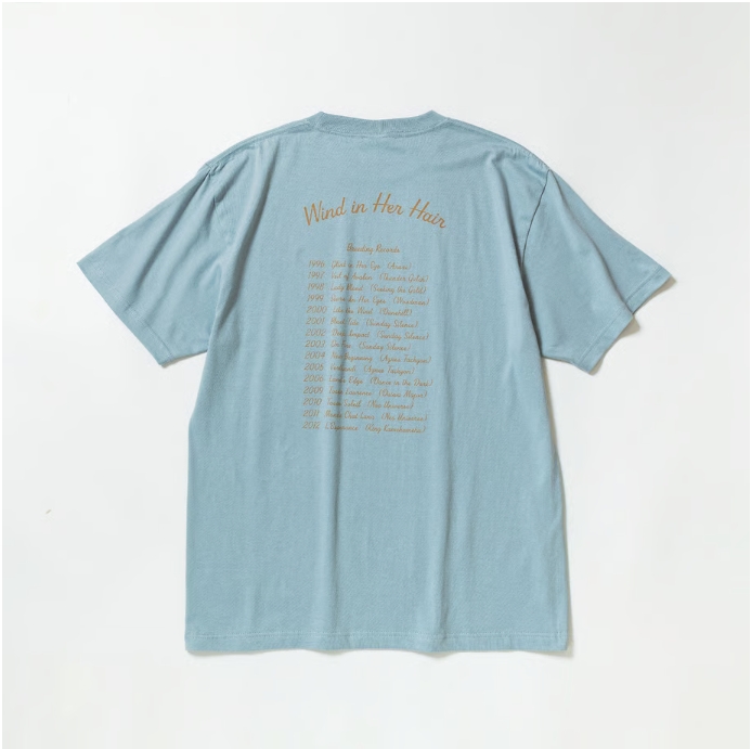 ウインドインハーヘア グラフィカルTシャツ Bタイプ ブルー Lサイズ