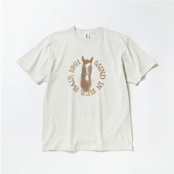 ウインドインハーヘア グラフィカルTシャツ Bタイプ グレー Lサイズ