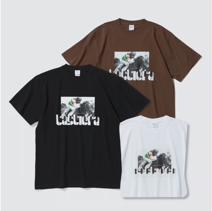 タスティエーラ グラフィカルTシャツ Aタイプ ブラウン Lサイズ