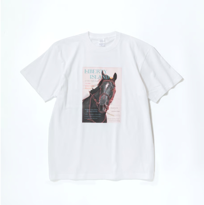 リバティアイランド グラフィカルTシャツ Aタイプ ホワイト Lサイズ