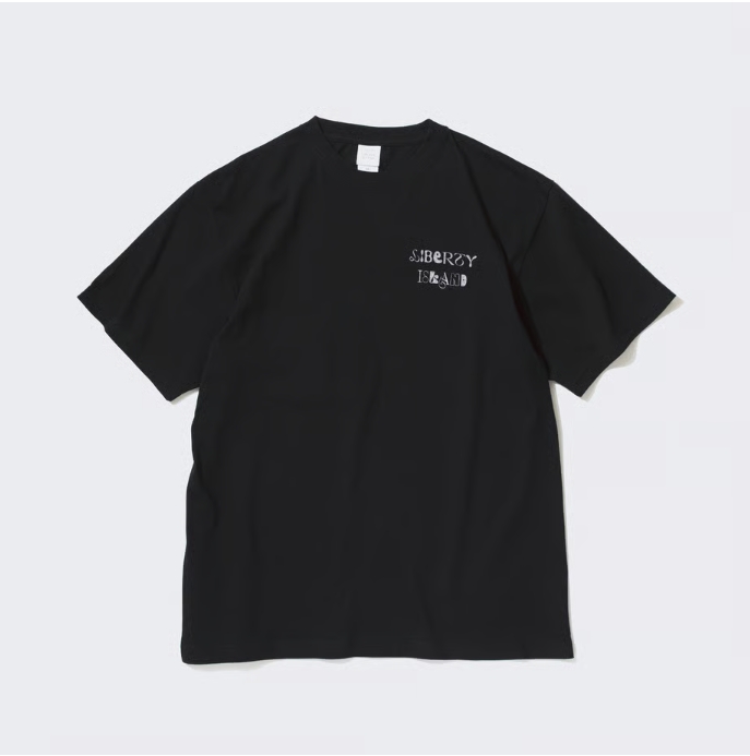 リバティアイランド グラフィカルTシャツ Bタイプ ブラック Mサイズ